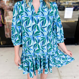 Mary Square - Reflecting Green Mini Dress-510 Mini-MARY SQUARE-July & June Women's Fashion Boutique Located in San Antonio, Texas