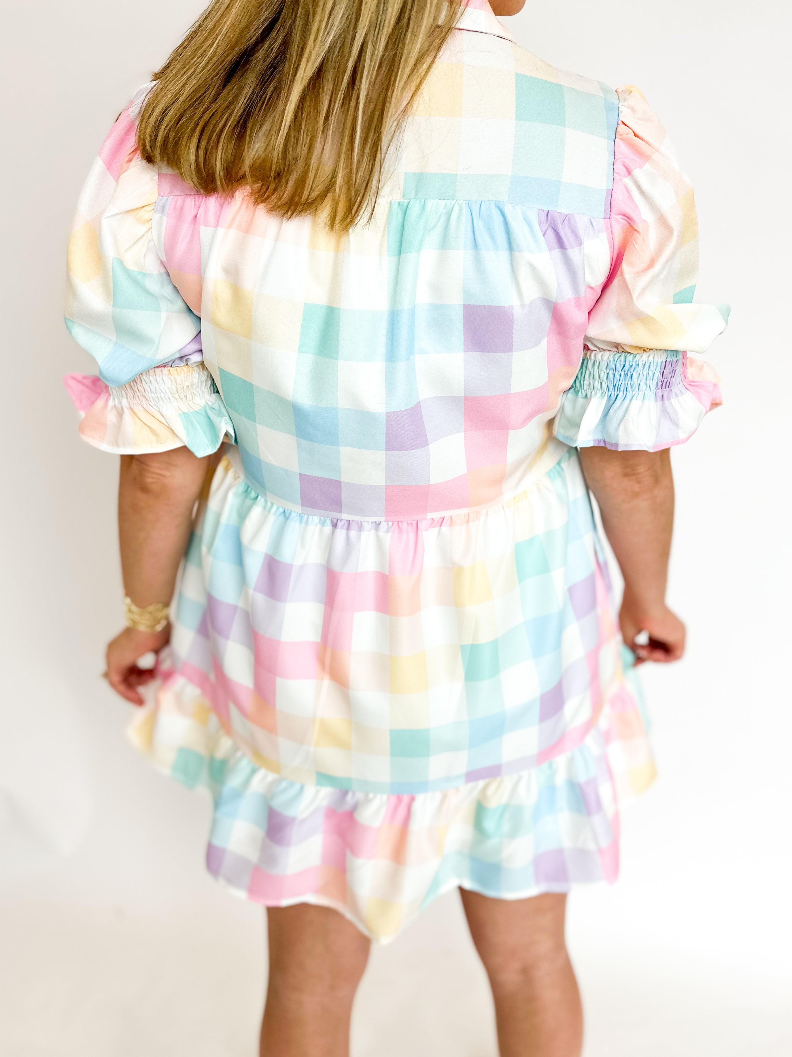 Pastel Perfection Mini Dress-510 Mini-FANTASTIC FAWN-July & June Women's Fashion Boutique Located in San Antonio, Texas