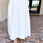 Closet Staple White Midi Skirt-410 Shorts/Skirts-STYLE USA-July & June Women's Fashion Boutique Located in San Antonio, Texas