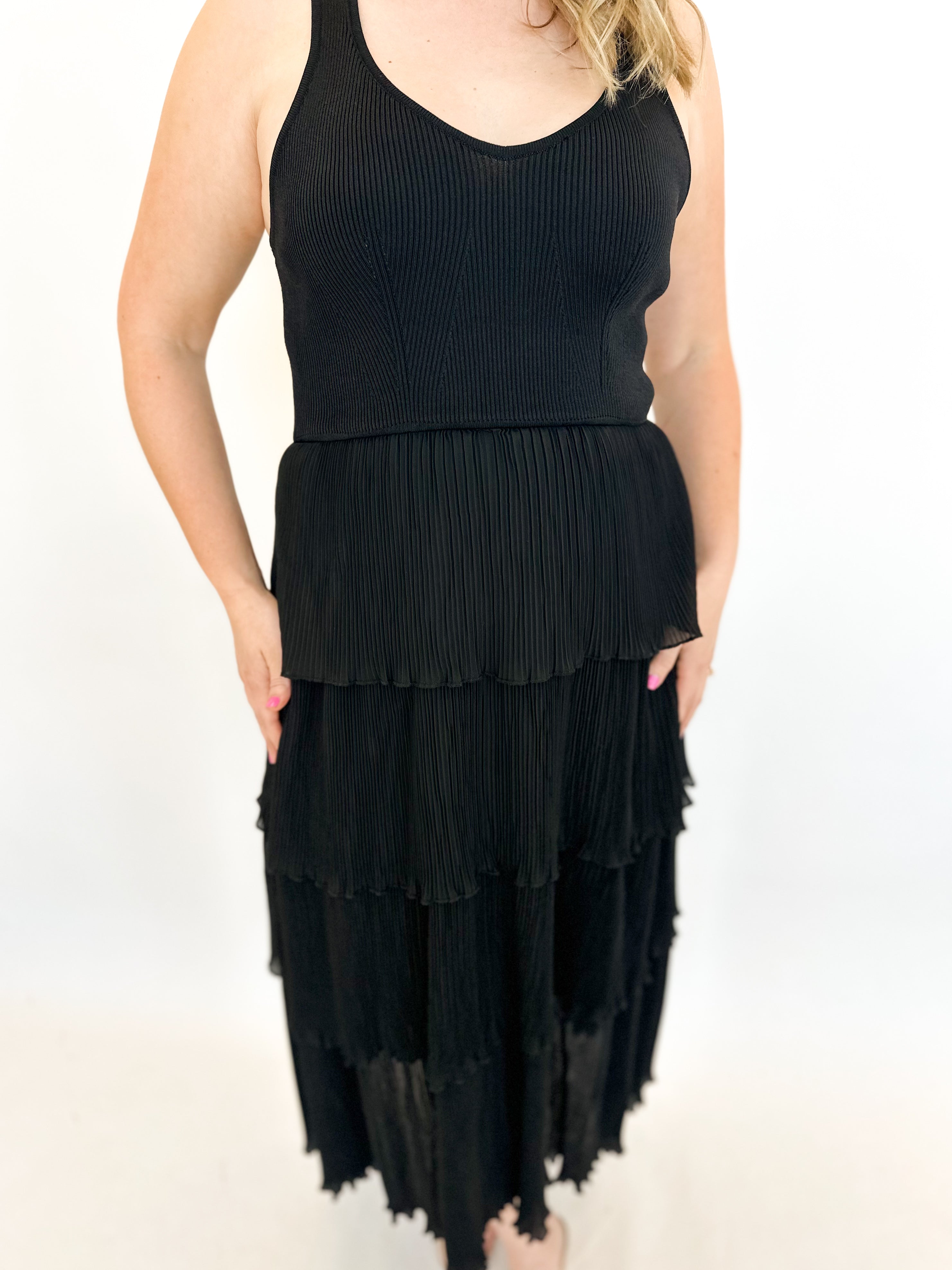 Cabo Midi Dress - Classic Black-500 Midi-&MERCI-July & June Women's Fashion Boutique Located in San Antonio, Texas