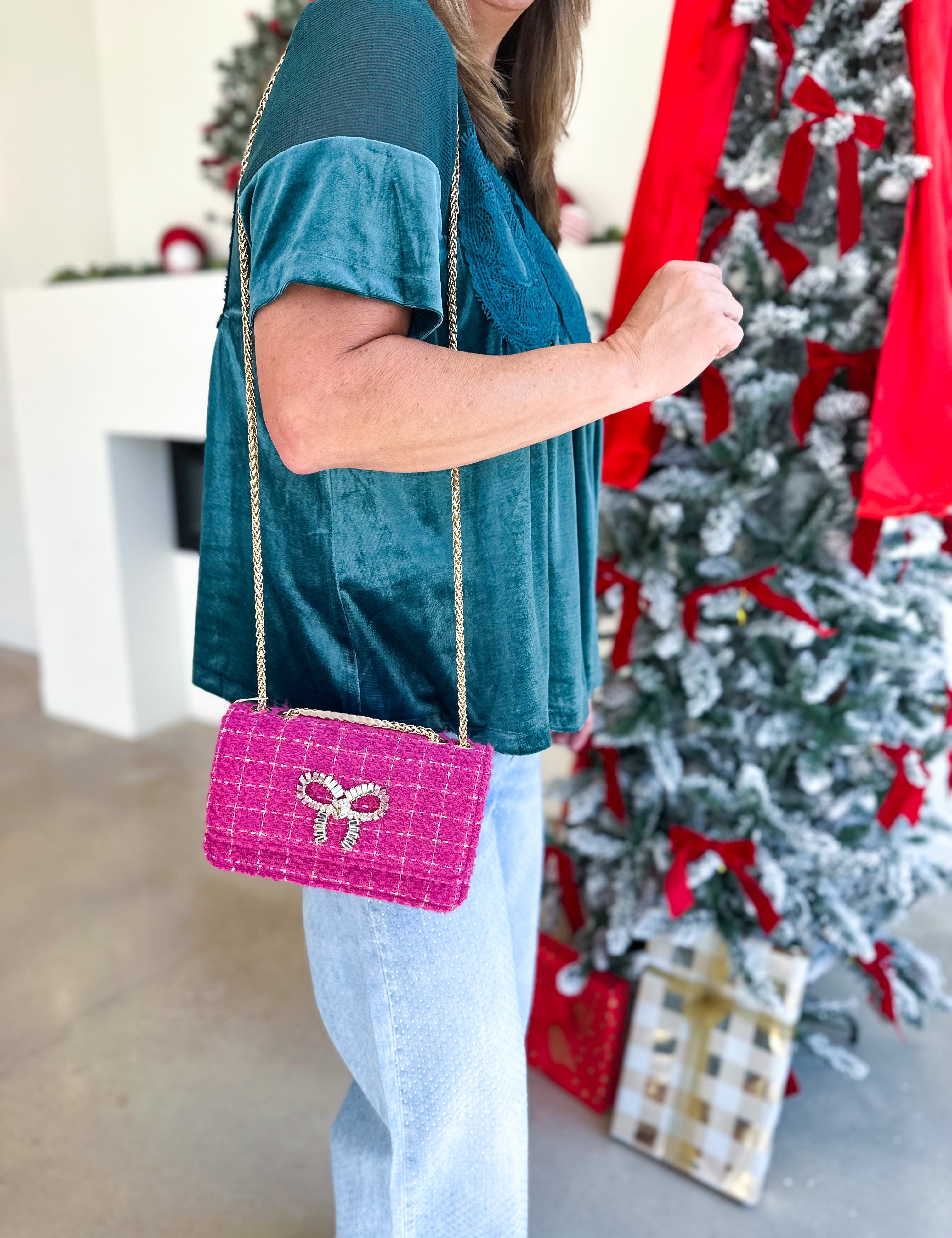 Roa Shoulder - Pink-130 Accessories-SHIRALEAH-July & June Women's Fashion Boutique Located in San Antonio, Texas