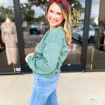 Santa Disco Pullover Jacket-230 Sweaters/Cardis-Small Town Society-July & June Women's Fashion Boutique Located in San Antonio, Texas