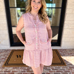 Pink Prep Mini Dress-510 Mini-TCEC-July & June Women's Fashion Boutique Located in San Antonio, Texas