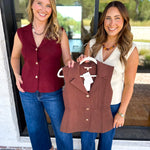 In Style Knit Vest - Vanilla-200 Fashion Blouses-SKIES ARE BLUE-July & June Women's Fashion Boutique Located in San Antonio, Texas