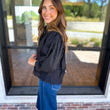 Work to Happy Hour Blouse - Black-200 Fashion Blouses-ENTRO-July & June Women's Fashion Boutique Located in San Antonio, Texas