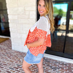 Happy Garden Blouse-200 Fashion Blouses-FATE-July & June Women's Fashion Boutique Located in San Antonio, Texas