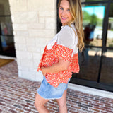 Happy Garden Blouse-200 Fashion Blouses-FATE-July & June Women's Fashion Boutique Located in San Antonio, Texas