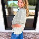 Sage Picnic Blouse-200 Fashion Blouses-JODIFL-July & June Women's Fashion Boutique Located in San Antonio, Texas