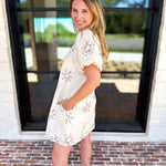 Ivory Sands Floral Mini Dress-510 Mini-JODIFL-July & June Women's Fashion Boutique Located in San Antonio, Texas