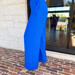 Spring It Girl Trouser - Electric Blue-400 Pants-SKIES ARE BLUE-July & June Women's Fashion Boutique Located in San Antonio, Texas