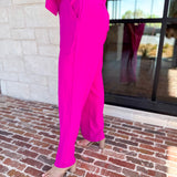 Spring It Girl Trouser - Hot Pink-400 Pants-SKIES ARE BLUE-July & June Women's Fashion Boutique Located in San Antonio, Texas