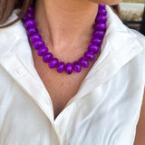 Bailey Beaded Necklace - Purple-110 Jewelry & Hair-Gemelli-July & June Women's Fashion Boutique Located in San Antonio, Texas