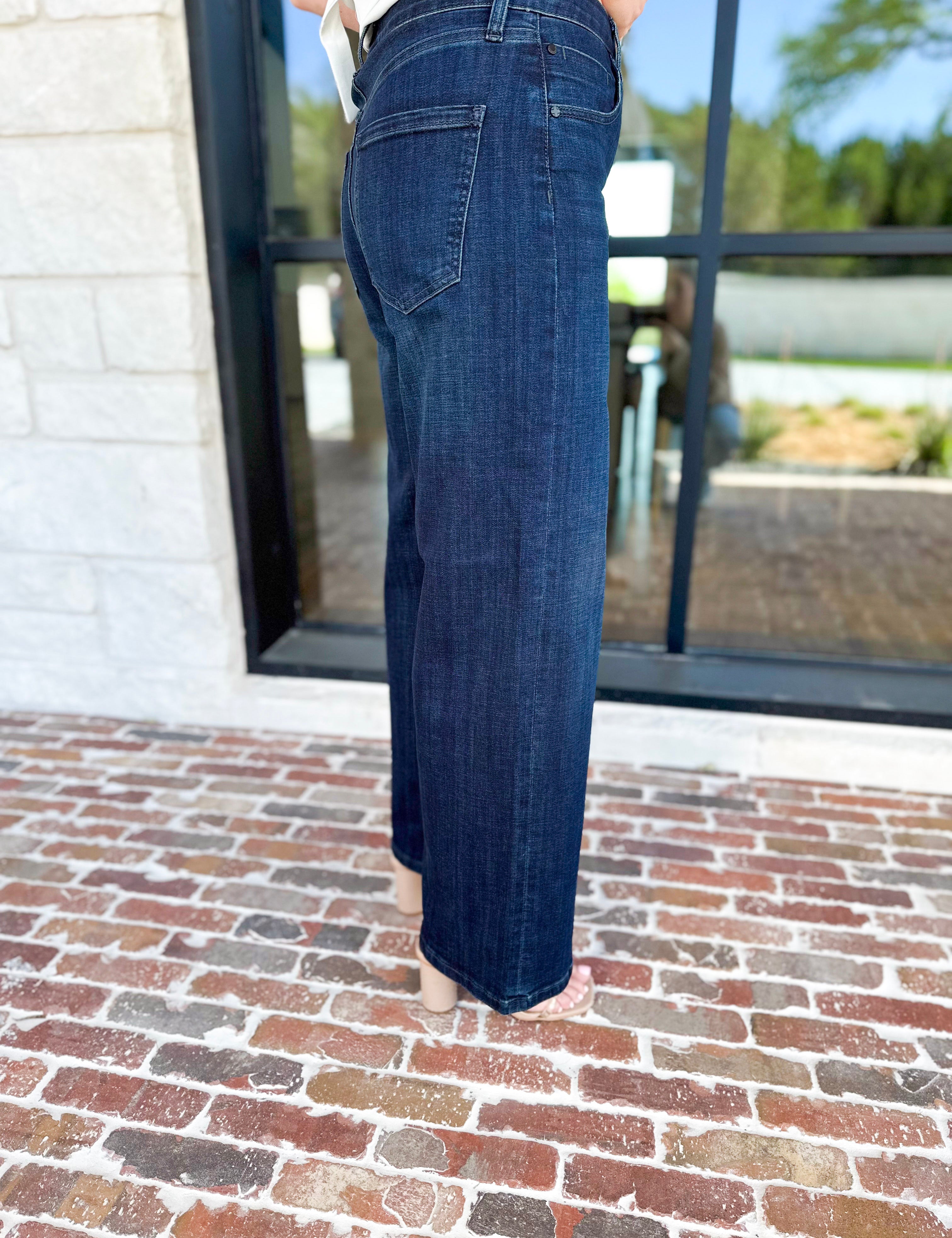 LIVERPOOL - Stride Wide Leg Jeans-400 Pants-LIVERPOOL JEANS COMPANY-July & June Women's Fashion Boutique Located in San Antonio, Texas