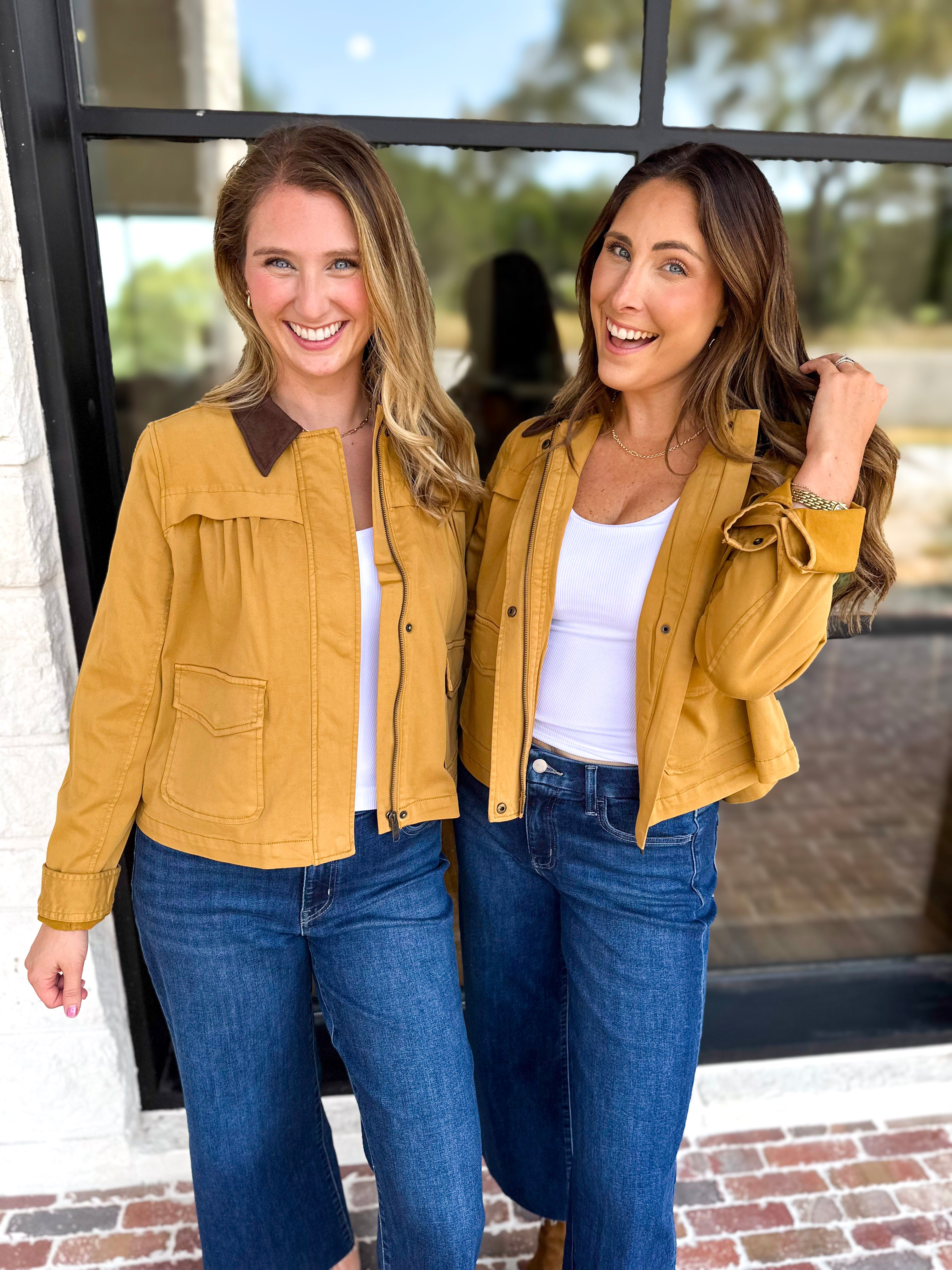 Liverpool - Golden Hour Swing Barn Jacket-600 Outerwear-LIVERPOOL JEANS COMPANY-July & June Women's Fashion Boutique Located in San Antonio, Texas