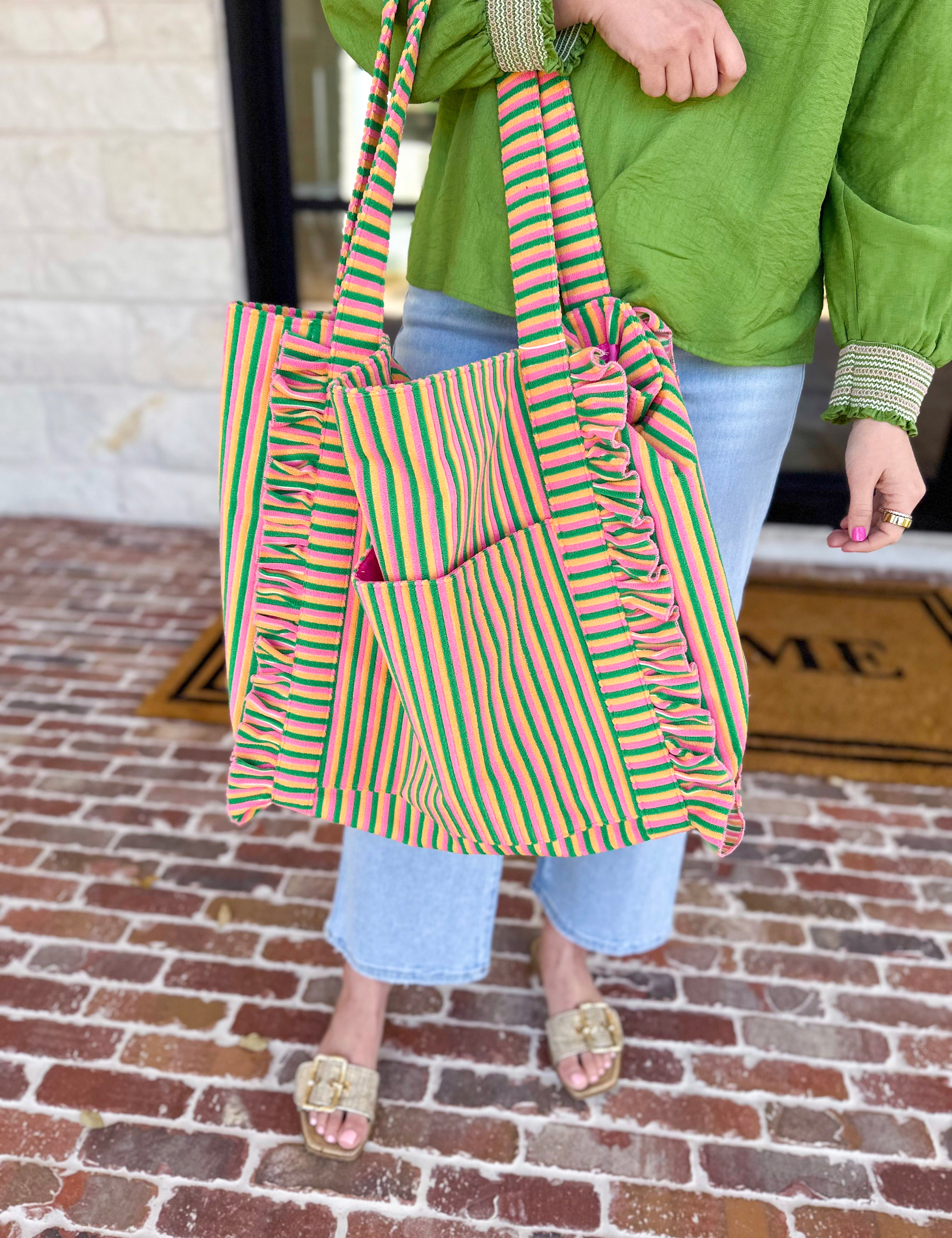 Multi Sirena Tote Bag-130 ACCESSORIES-SHIRALEAH-July & June Women's Fashion Boutique Located in San Antonio, Texas