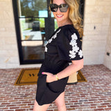 Girls Night Romper - Black-510 Mini-JODIFL-July & June Women's Fashion Boutique Located in San Antonio, Texas