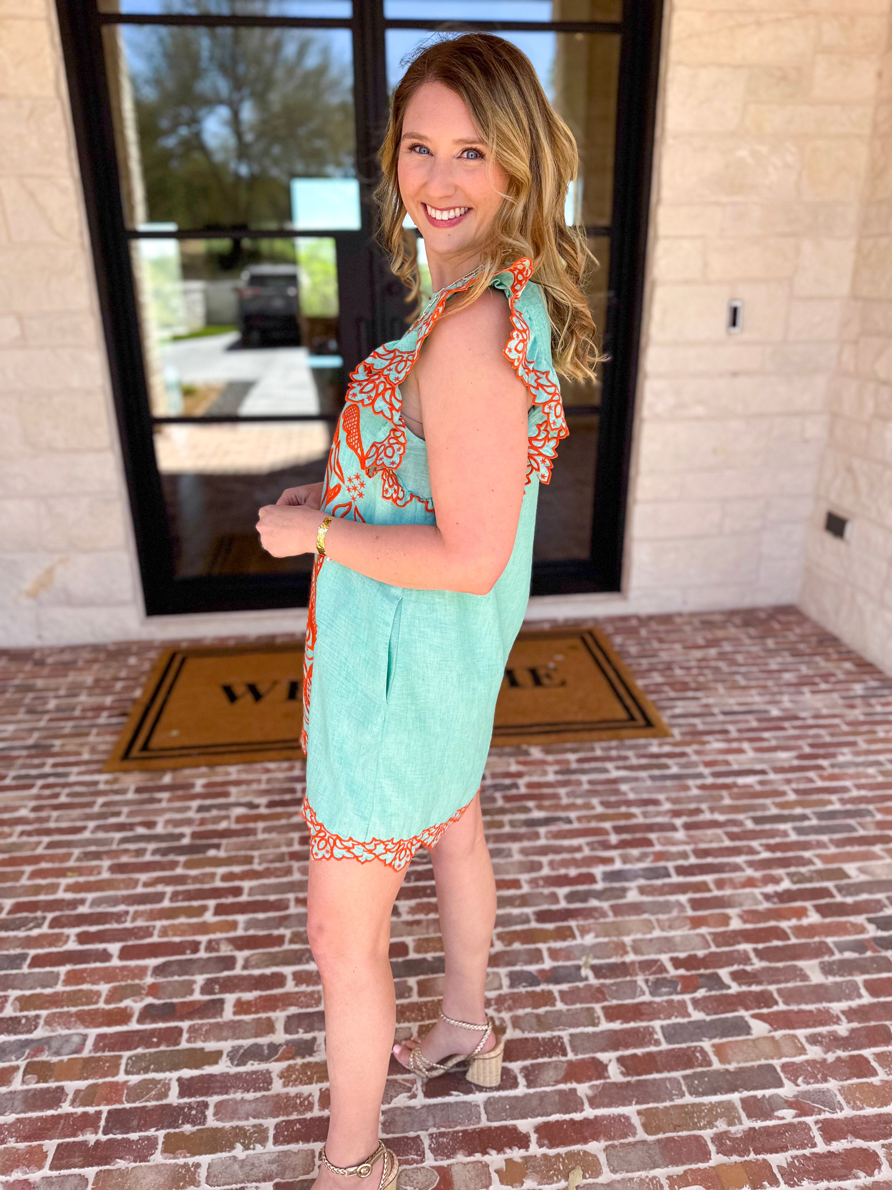 THML - The Jessica Embroidered Mini Dress-510 Mini-THML-July & June Women's Fashion Boutique Located in San Antonio, Texas