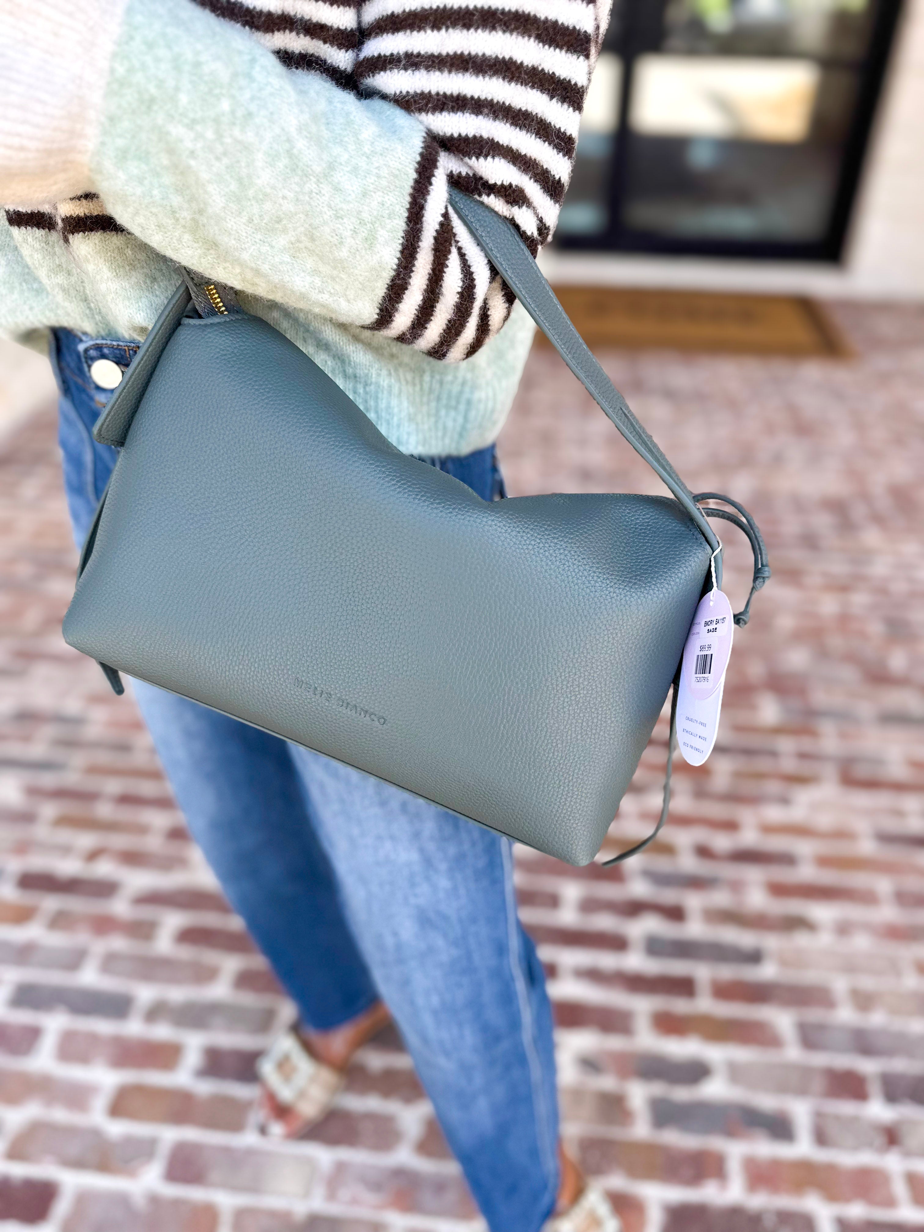 Emory Pebbled Top Handle Bag - Sage-130 Accessories-MELIE BIANCO-July & June Women's Fashion Boutique Located in San Antonio, Texas