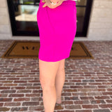 The It Girl Trouser Shorts - Hot Pink-410 Shorts/Skirts-SKIES ARE BLUE-July & June Women's Fashion Boutique Located in San Antonio, Texas