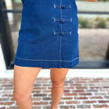 Kendall Denim Mini Skirt-410 Shorts/Skirts-TCEC-July & June Women's Fashion Boutique Located in San Antonio, Texas