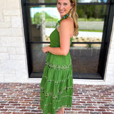 The Lexi Midi Dress - Vineyard Green-500 Midi-STRUT & BOLT-July & June Women's Fashion Boutique Located in San Antonio, Texas