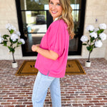 The Sophia Top - Pink-200 Fashion Blouses-ENTRO-July & June Women's Fashion Boutique Located in San Antonio, Texas