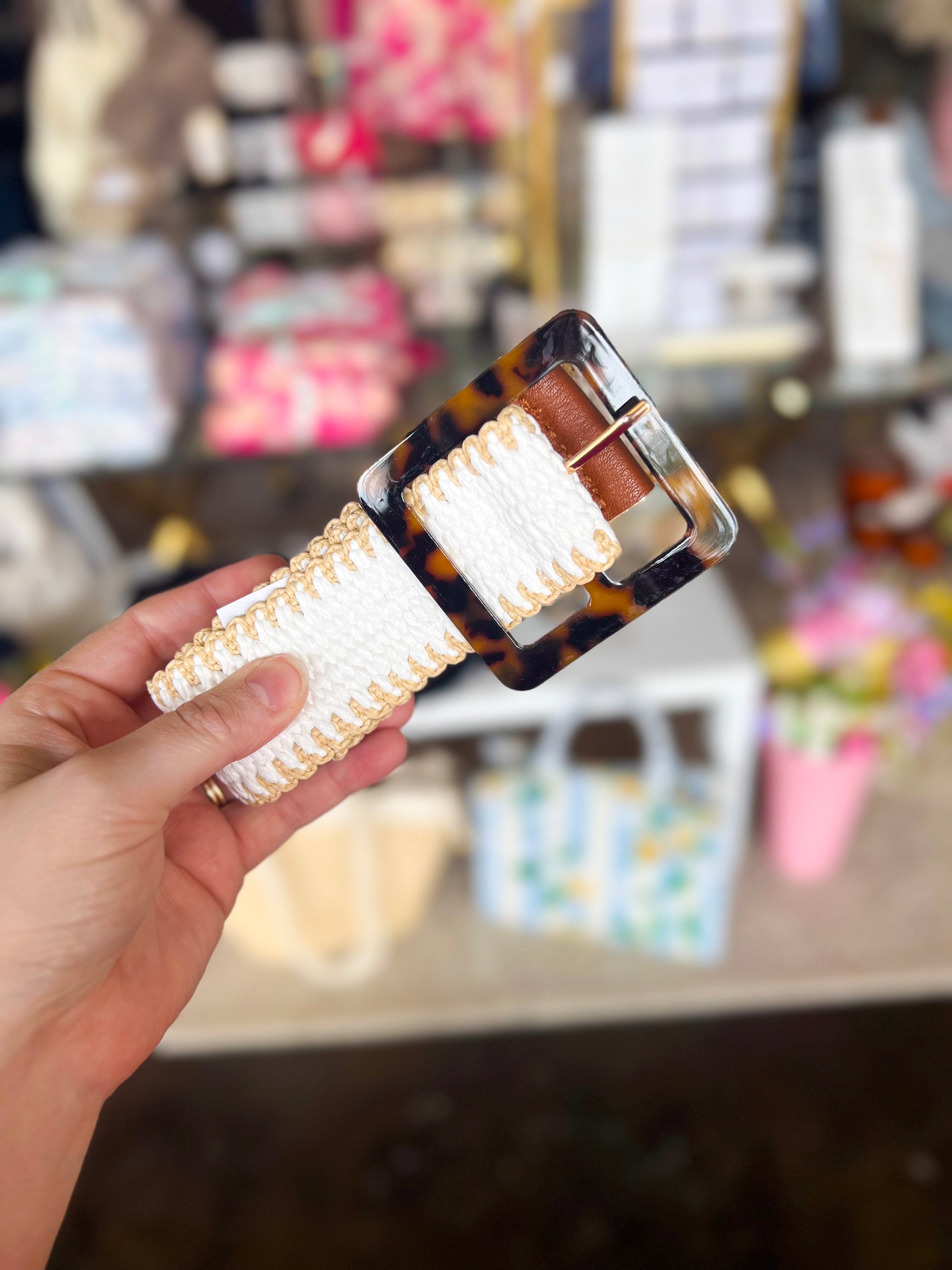 Yara Belt - White - 2 Sizes-130 Accessories-SHIRALEAH-July & June Women's Fashion Boutique Located in San Antonio, Texas