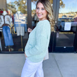 Effortless Mint Cardigan-230 Sweaters/Cardis-IN FEBRUARY-July & June Women's Fashion Boutique Located in San Antonio, Texas