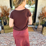 Current Air - The Social Hour Blouse-200 Fashion Blouses-CURRENT AIR CLOTHING-July & June Women's Fashion Boutique Located in San Antonio, Texas