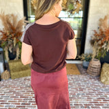 Current Air - The Social Hour Blouse-200 Fashion Blouses-CURRENT AIR CLOTHING-July & June Women's Fashion Boutique Located in San Antonio, Texas