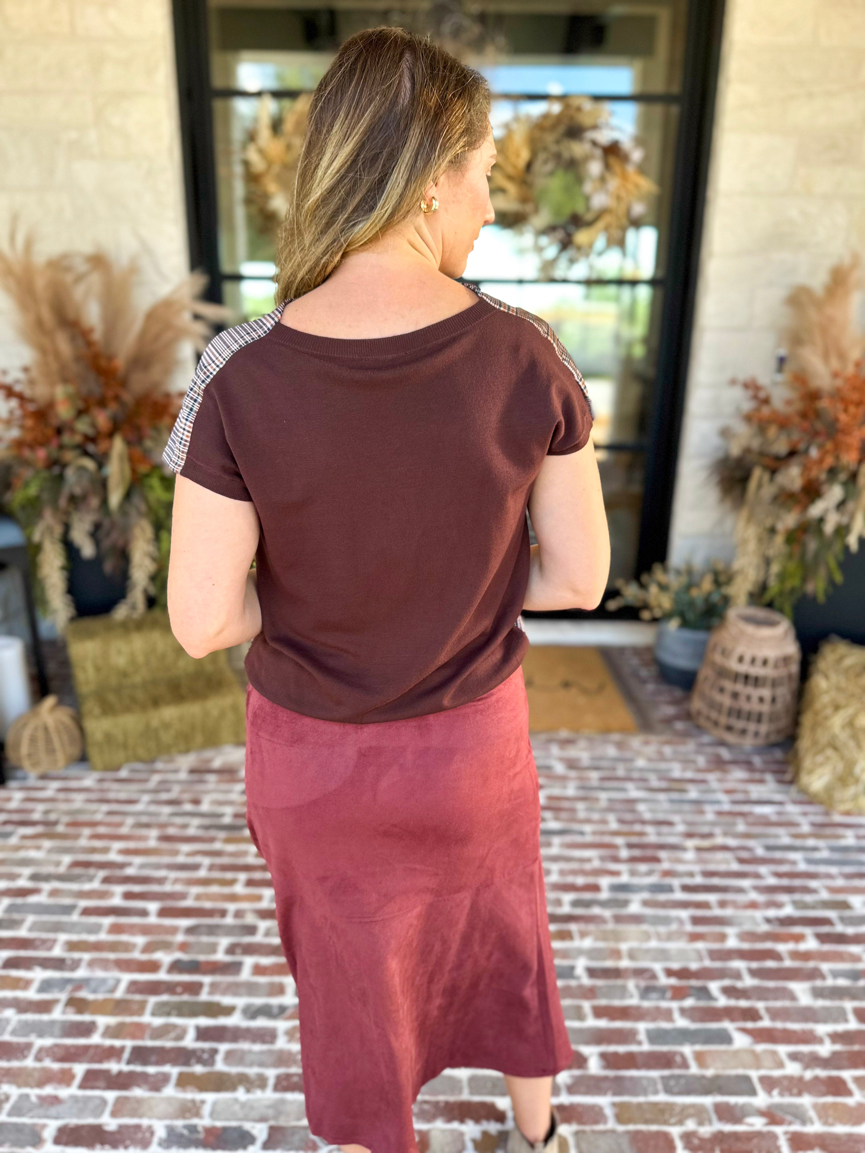 Current Air - The Social Hour Blouse-200 Fashion Blouses-CURRENT AIR CLOTHING-July & June Women's Fashion Boutique Located in San Antonio, Texas