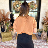 Lightweight Cable Knit Sweater - Tan-230 Sweaters/Cardis-FATE-July & June Women's Fashion Boutique Located in San Antonio, Texas