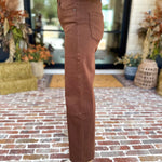 Classic Wide Leg Jeans - Vintage Brown-420 Denim-MICA-July & June Women's Fashion Boutique Located in San Antonio, Texas