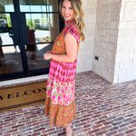 THML - Bold Garden Midi Dress-500 Midi-THML-July & June Women's Fashion Boutique Located in San Antonio, Texas