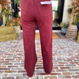 Classic Wide Leg Jeans - Crimson-420 Denim-MICA-July & June Women's Fashion Boutique Located in San Antonio, Texas