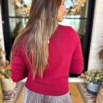 The Forever Favorite Cardigan - Burgundy-230 Sweaters/Cardis-SKIES ARE BLUE-July & June Women's Fashion Boutique Located in San Antonio, Texas