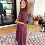 Current Air - Perfectly Refined Midi Dress-500 Midi-CURRENT AIR CLOTHING-July & June Women's Fashion Boutique Located in San Antonio, Texas