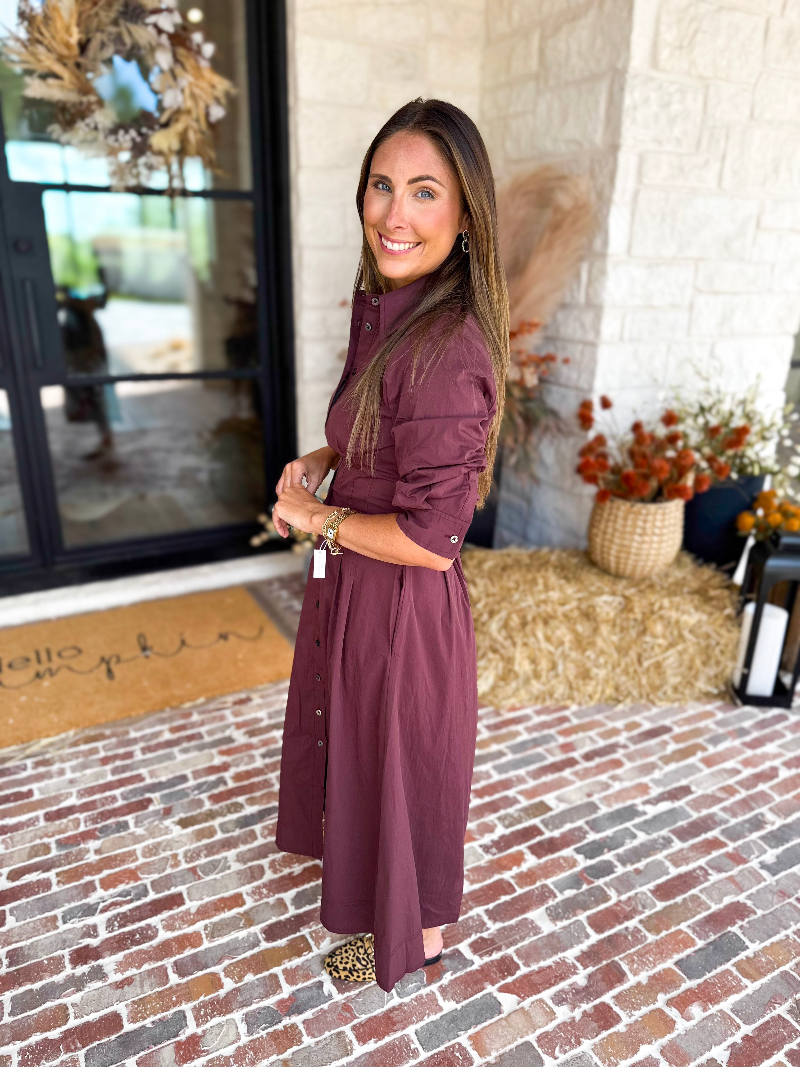 Current Air - Perfectly Refined Midi Dress-500 Midi-CURRENT AIR CLOTHING-July & June Women's Fashion Boutique Located in San Antonio, Texas