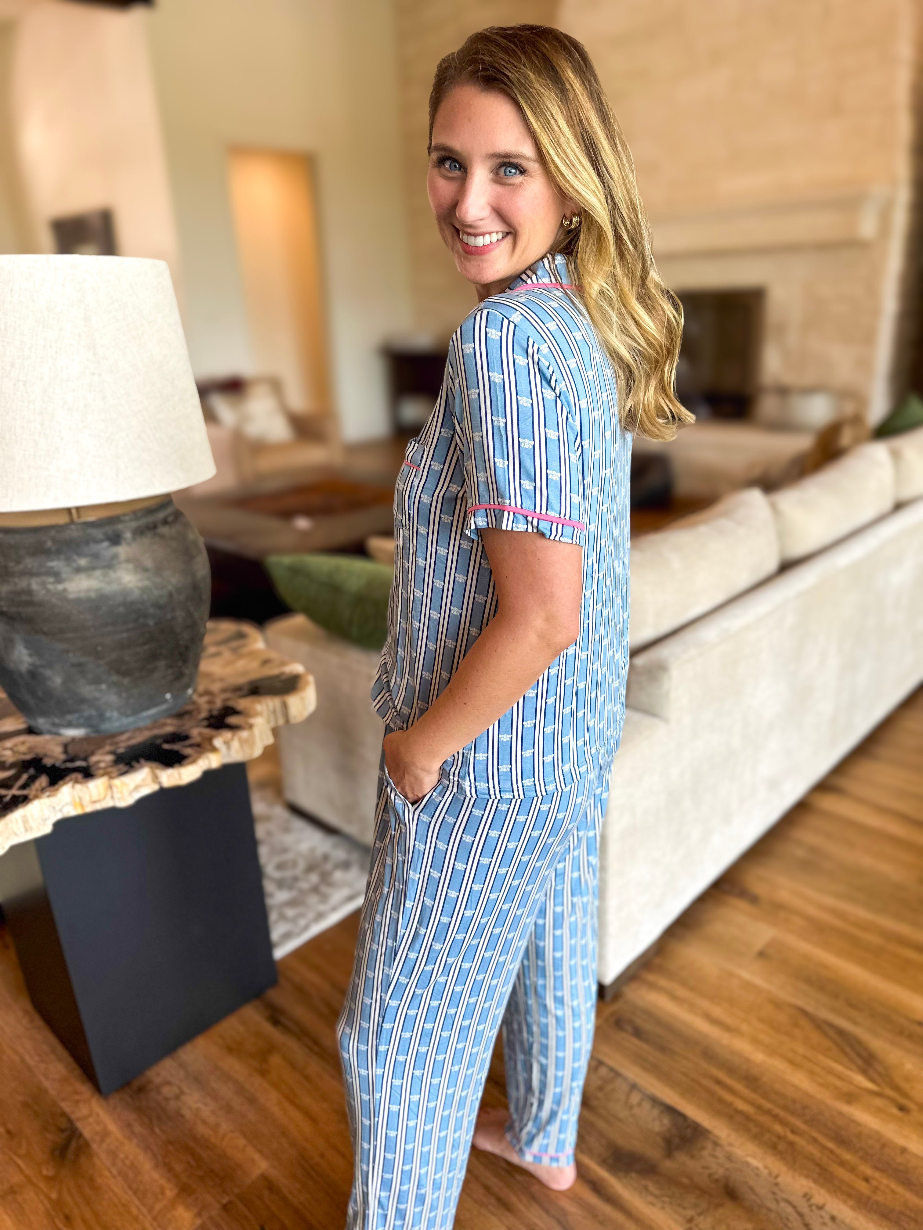 Mary Square - Queen's Keep PJ Pant Set-300 Athleisure/Lounge-MARY SQUARE-July & June Women's Fashion Boutique Located in San Antonio, Texas