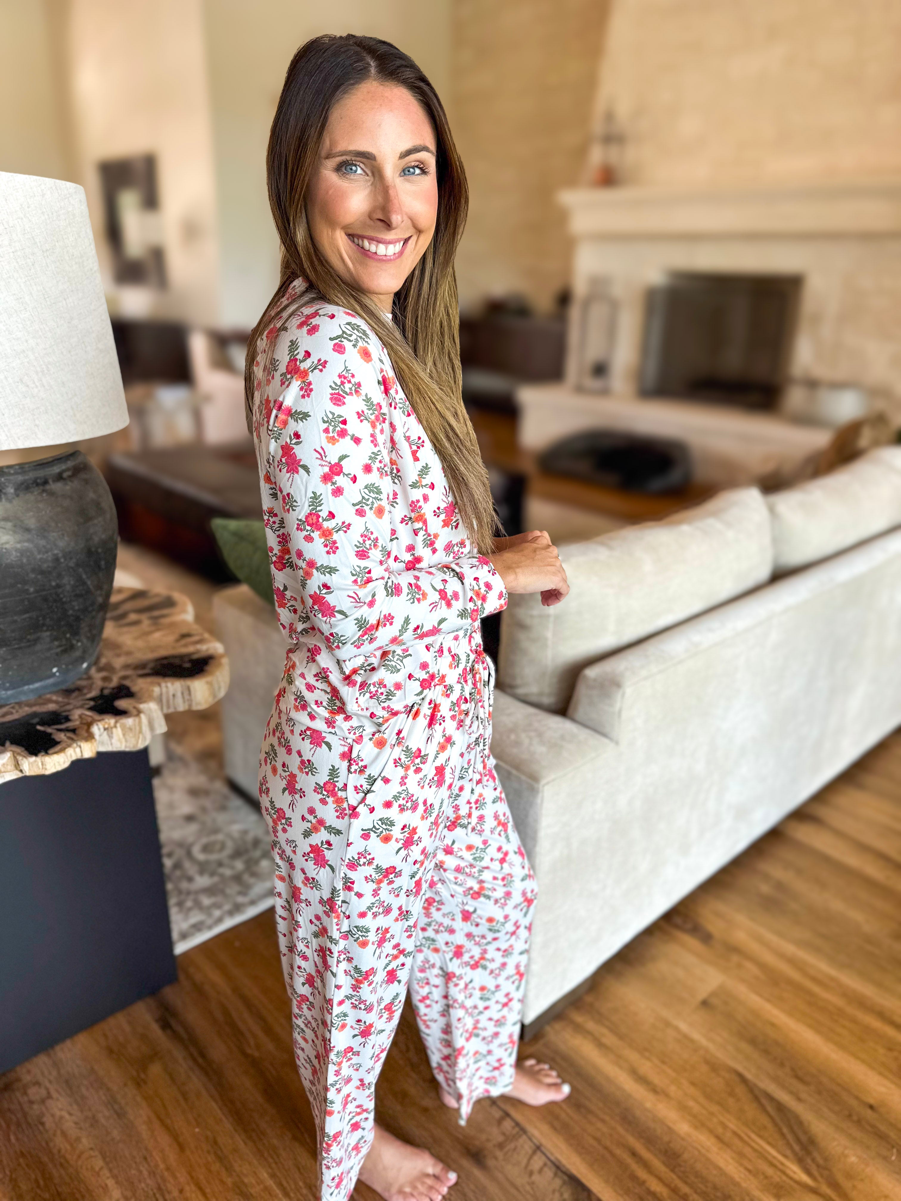 Mary Square - Mistflower Berry PJ Pant Set-300 Athleisure/Lounge-MARY SQUARE-July & June Women's Fashion Boutique Located in San Antonio, Texas