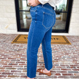 Vervet - Dark Wash High Rise Kick Flare Jeans-400 Pants-VEVERT BY FLYING MONKEY-July & June Women's Fashion Boutique Located in San Antonio, Texas