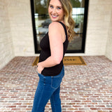 The Essential Square Neck Tank - Black-220 Basic Tops-RAE MODE-July & June Women's Fashion Boutique Located in San Antonio, Texas