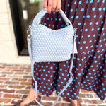 On Trend Woven Crossbody Bag - Blue-130 ACCESSORIES-Moda Luxe-July & June Women's Fashion Boutique Located in San Antonio, Texas