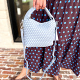 On Trend Woven Crossbody Bag - Blue-130 ACCESSORIES-Moda Luxe-July & June Women's Fashion Boutique Located in San Antonio, Texas