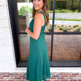 The Social Hour Midi Dress - Hunter Green-500 Midi-ENTRO-July & June Women's Fashion Boutique Located in San Antonio, Texas