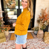 Liverpool - Golden Harvest Mock Neck Sweater-230 Sweaters/Cardis-LIVERPOOL JEANS COMPANY-July & June Women's Fashion Boutique Located in San Antonio, Texas