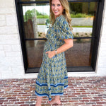 Mary Square - Lainey Midi Dress - Olive-500 Midi-MARY SQUARE-July & June Women's Fashion Boutique Located in San Antonio, Texas