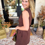 Weekend Plans Ric Rac Mini Dress - Brown-510 Mini-ENTRO-July & June Women's Fashion Boutique Located in San Antonio, Texas