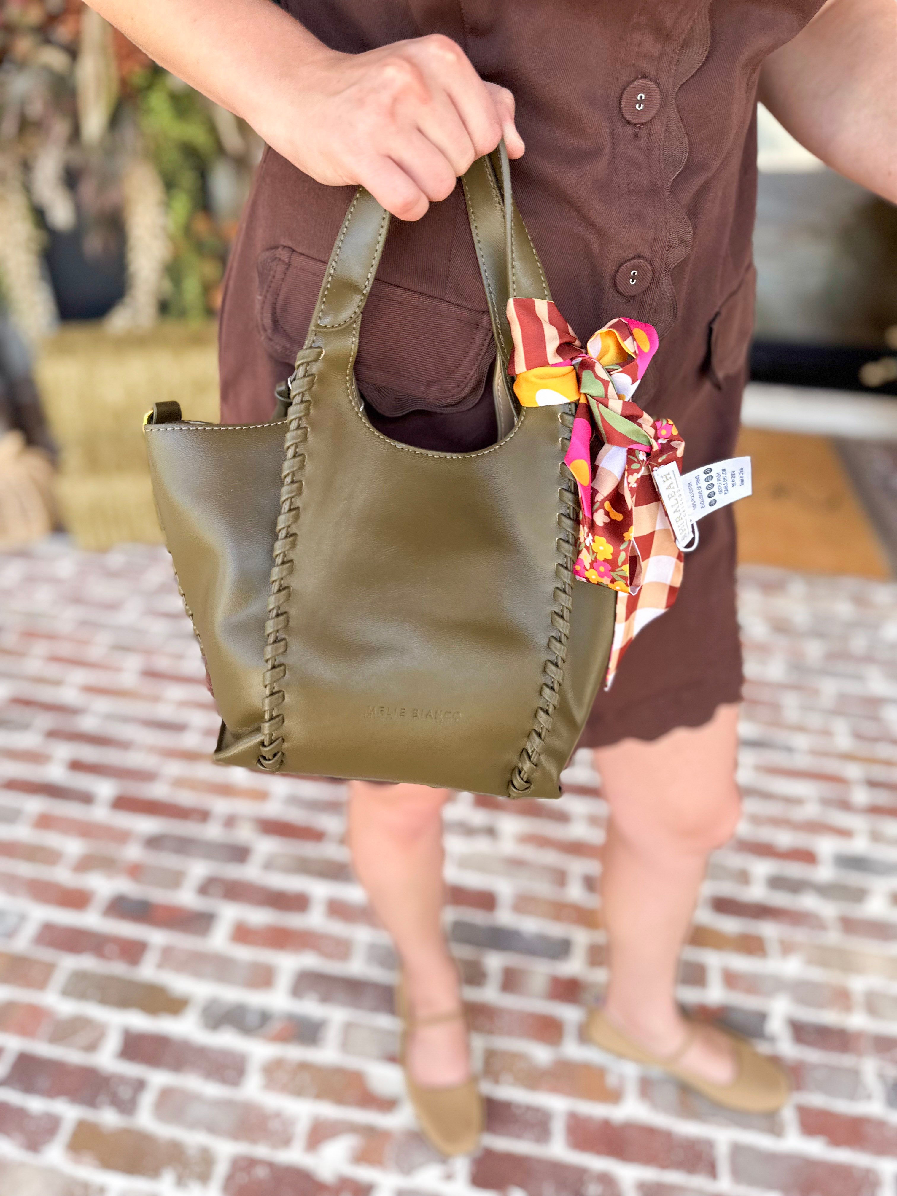 Belinda Tote Bag - Olive-130 Accessories-MELIE BIANCO-July & June Women's Fashion Boutique Located in San Antonio, Texas
