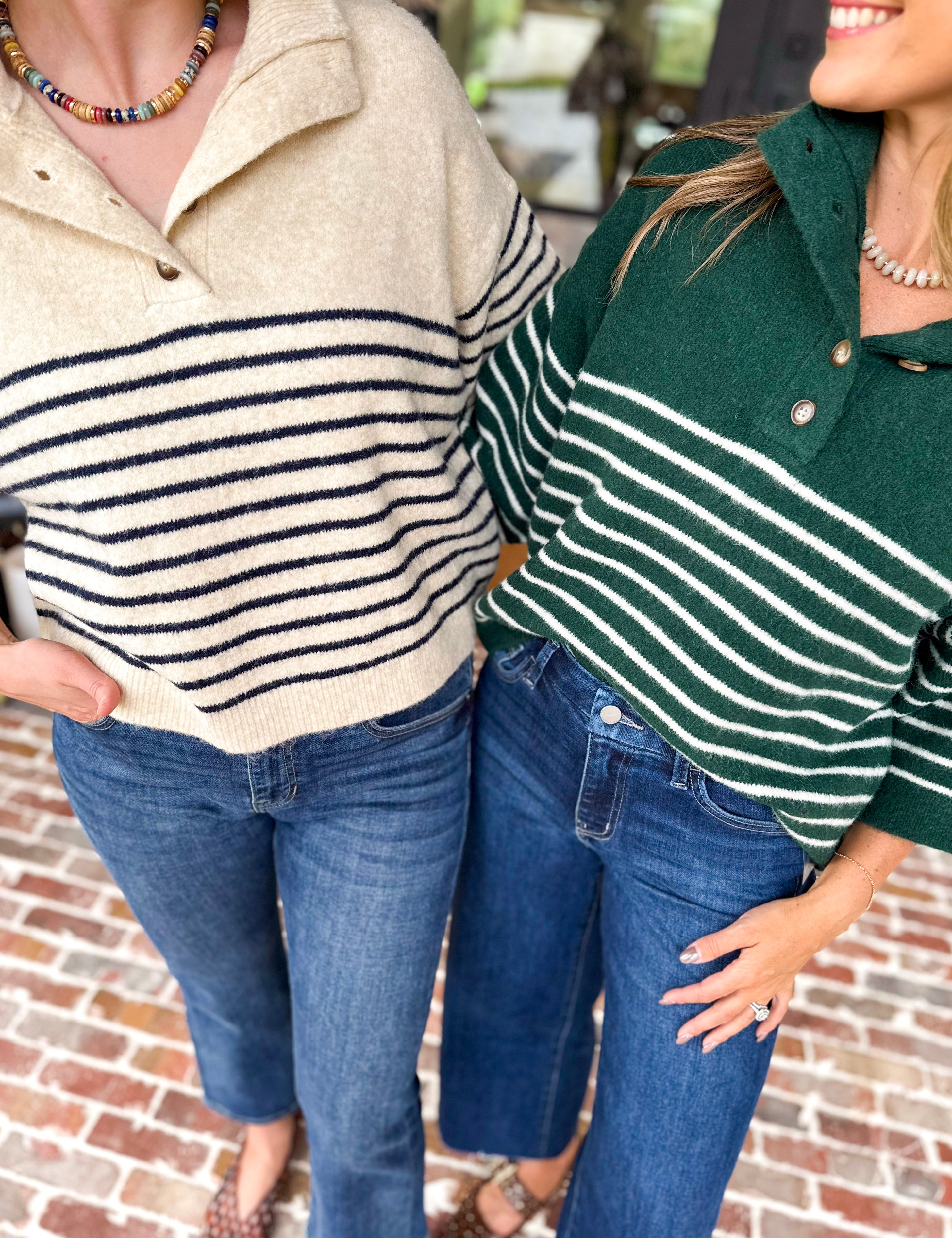 Cozy Weekend Sweater Top - Pine-230 Sweaters/Cardis-ENTRO-July & June Women's Fashion Boutique Located in San Antonio, Texas